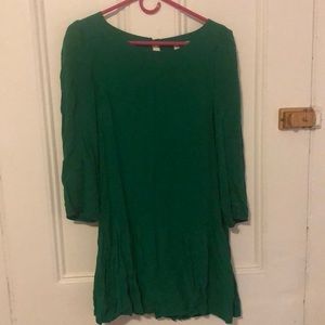 Anthropologie Drop Waist Dress with Exposed Back
